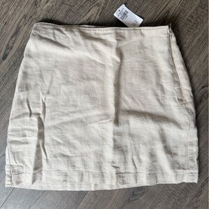 Abercrombie & Fitch Cream Linen Skirt